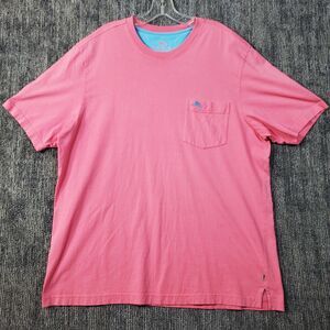 Tommy Bahama pink pocket tee Men’s XL Pima Cotton shirt casual summer Comfy